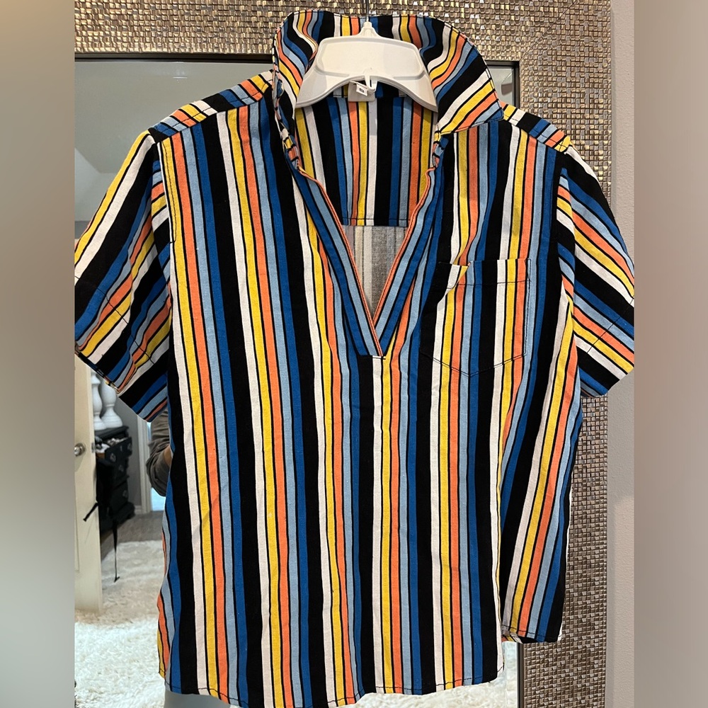 Ivy Jane multicolored stripe pullover Small